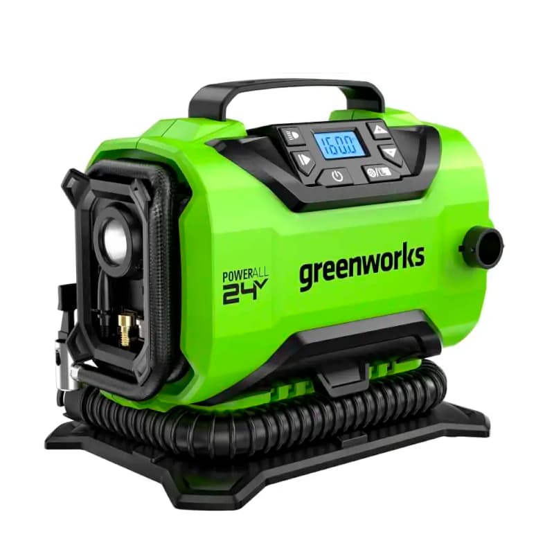 Компрессор аккумуляторный Greenworks ACG301 24В 11л/мин – купить в Москве, цены в интернет-магазинах на Мегамаркет