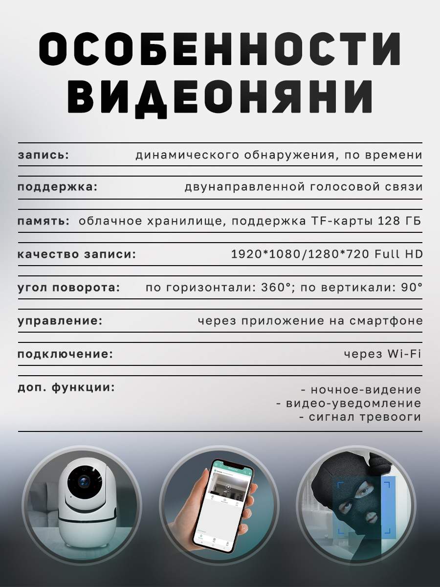 Видеоняня с камерой видеонаблюдения для новорожденных - купить в Семейные  покупки (со склада МегаМаркет), цена на Мегамаркет