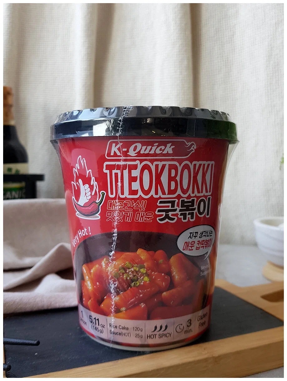 Купить рисовые палочки K-Quick токпокки с соусом Острый плюс Токи Поки ,  145 гр, цены на Мегамаркет | Артикул: 600007268541