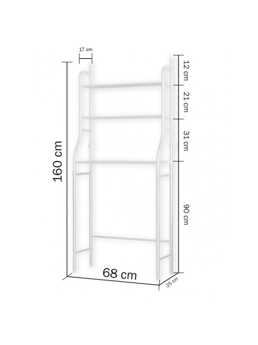 Стеллаж для ванной washing machine rack tm 011