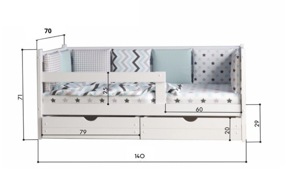 Кровать для подростка размеры спального места