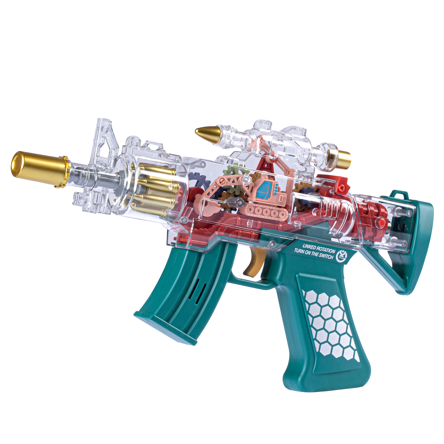 Детское игрушечное оружие Маленький воин Автомат на батарейках, свет, звук,  JB0211254 - купить в Москве, цены на Мегамаркет