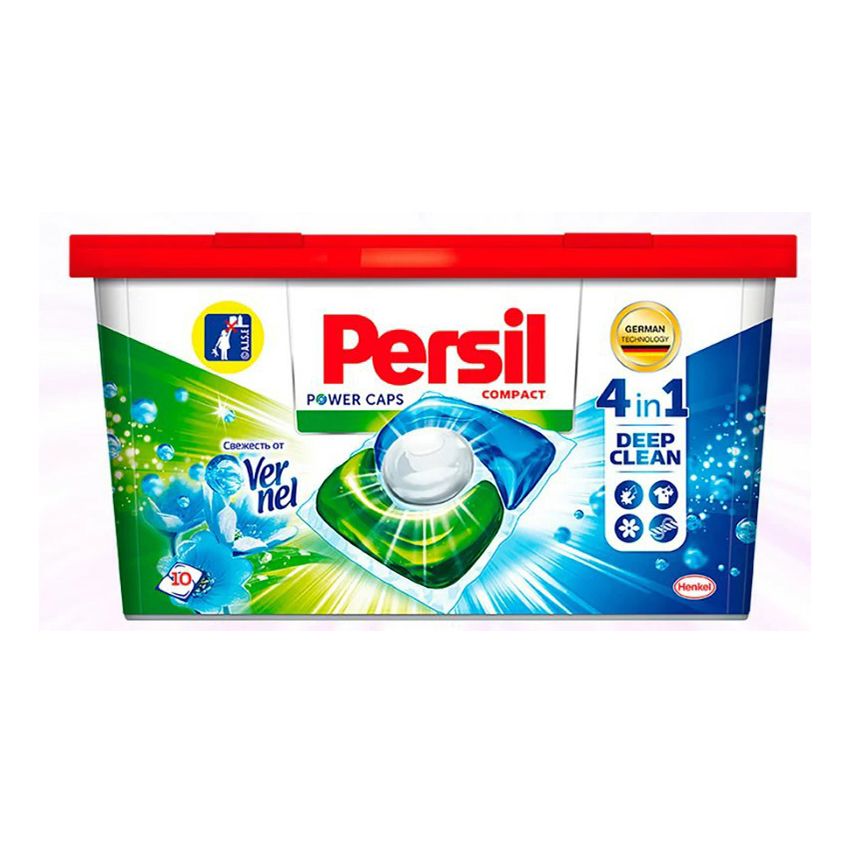 Капсулы для стирки Persil Power Caps 4 в 1 Cвежесть от Vernel 10 шт купить в интернет-магазине, цены на Мегамаркет