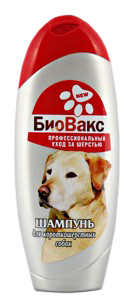Шампунь для собак БиоВакс для короткошерстных универсальный, крапива и ланолин, 350 мл