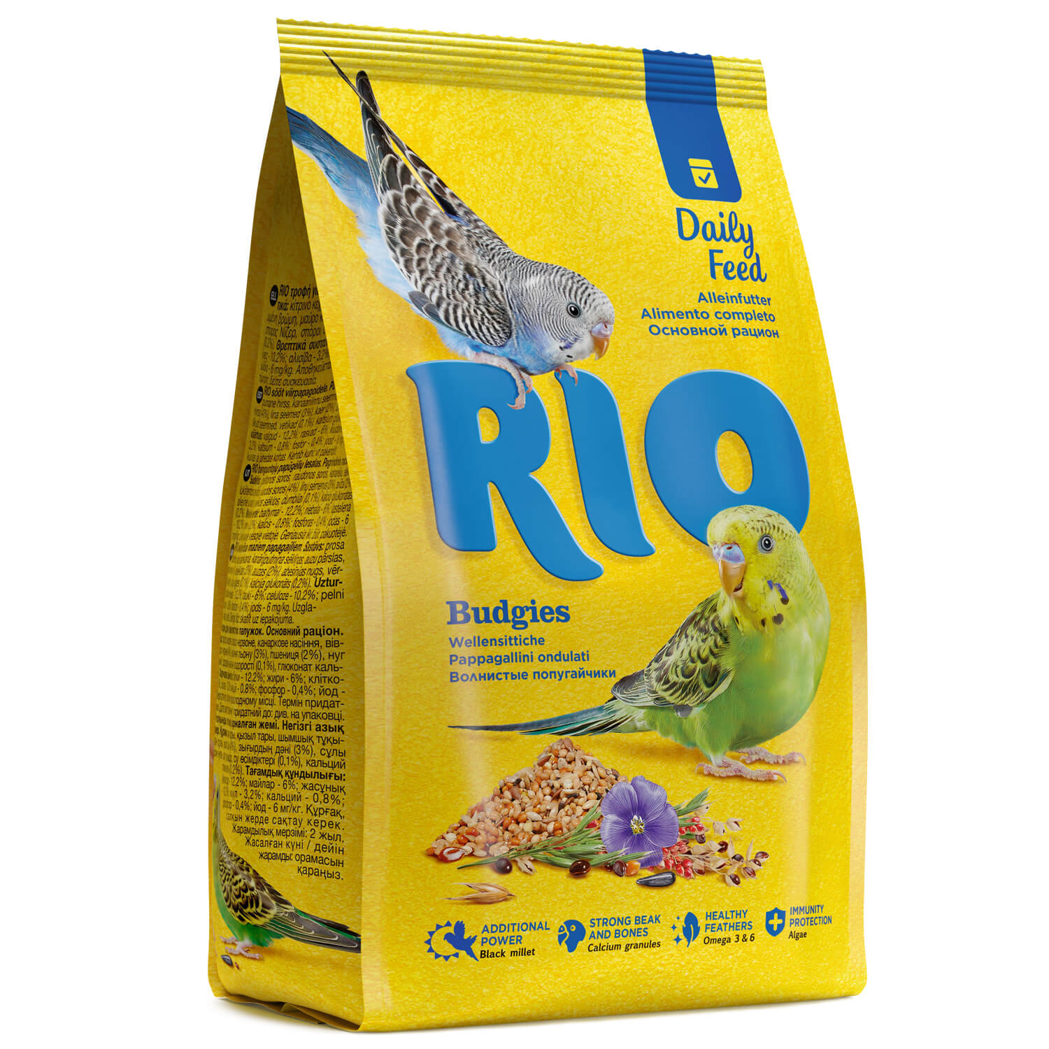 Основной корм RIO Budgies для волнистых попугаев 1 кг