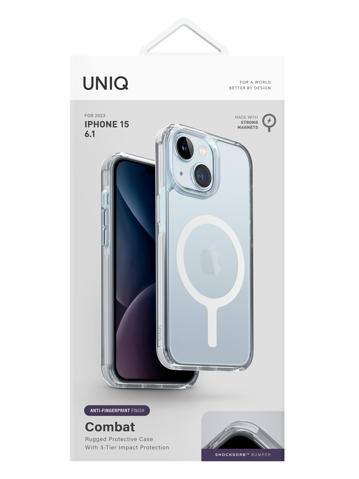 Чехол Uniq для iPhone 15 Plus с MagSafe Combat White, купить в Москве, цены  в интернет-магазинах на Мегамаркет