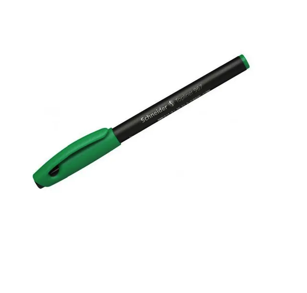 Ручка-линер Schneider Topliner 967 зеленая 0,4 мм