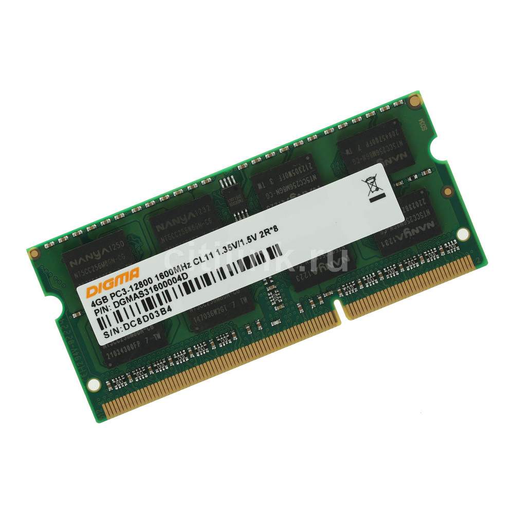 Оперативная память DIGMA DGMAS31600004D (DGMAS31600004D), DDR3 1x4Gb, 1600MHz - купить в Ситилинк, цена на Мегамаркет