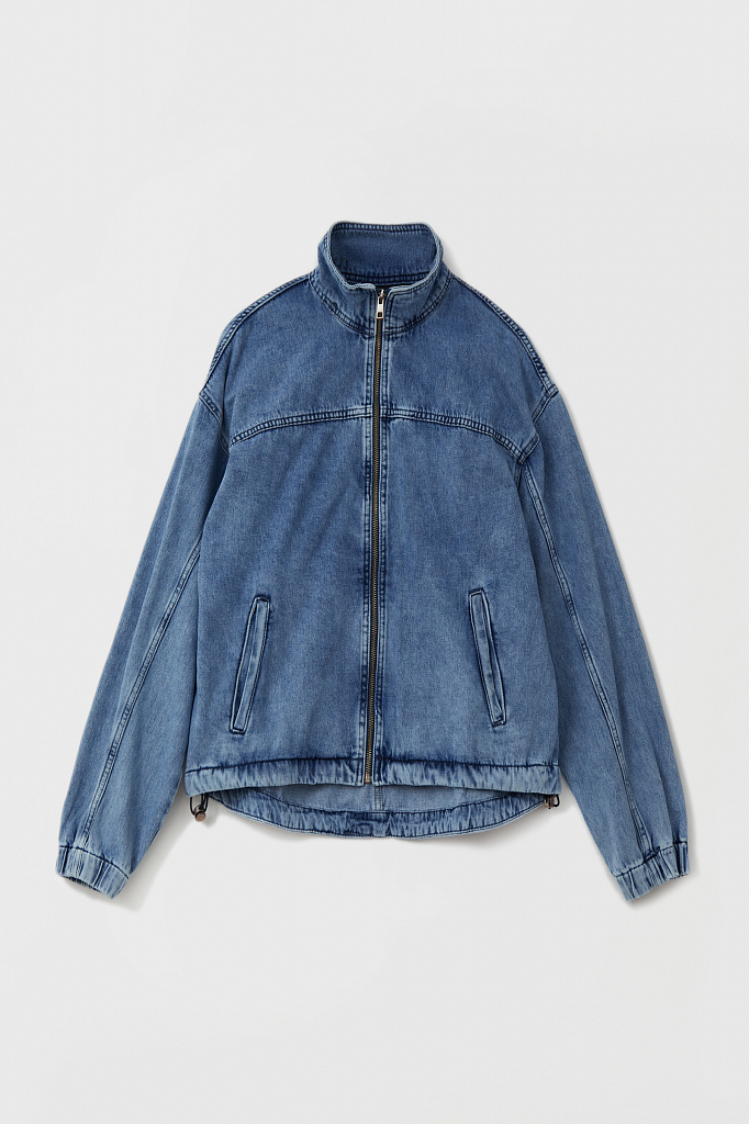 Куртка джинсовая женская Finn Flare FAB15020 синий L