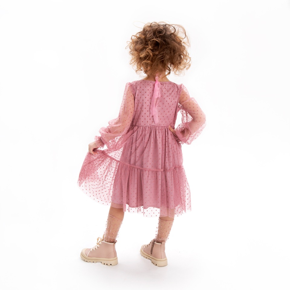 Миниатюра Платье детское Amarobaby BABY DOLL, розовый, размер 104 №8