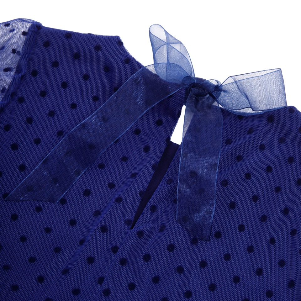 Миниатюра Платье детское Amarobaby BABY DOLL, синий, размер 110 №9