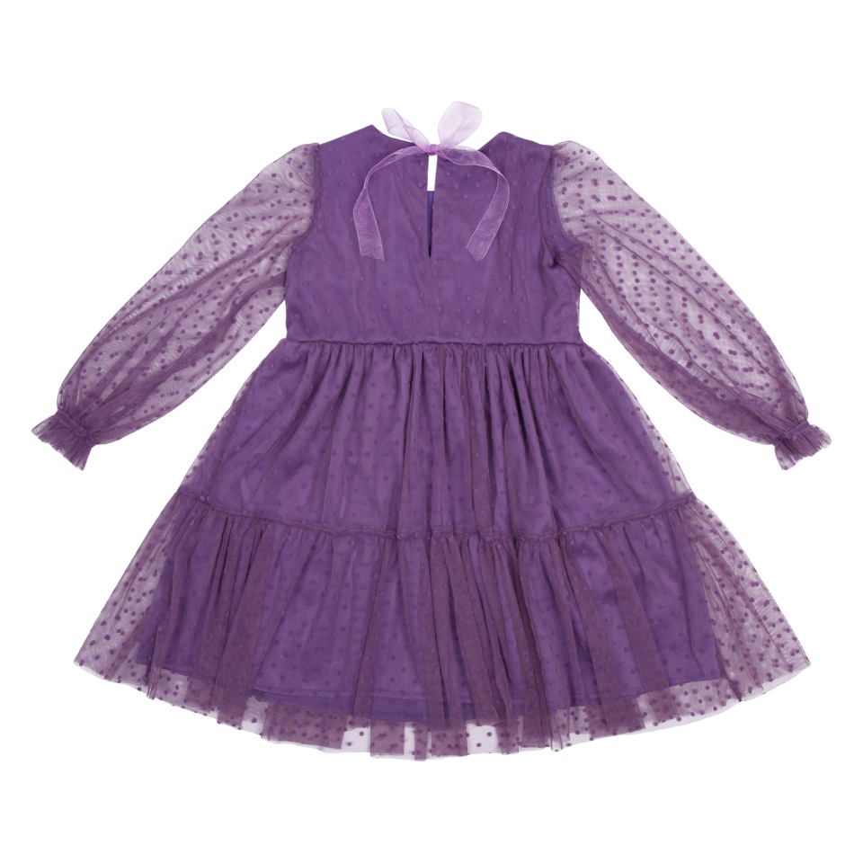 Миниатюра Платье детское Amarobaby BABY DOLL, фиолетовый, размер 92 №10