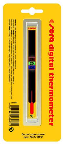 Термометр для аквариума Sera Digital жидкокристаллический, на клеевой основе