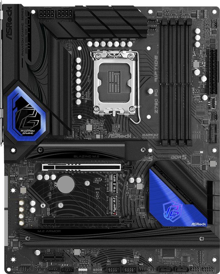 Плата материнская ASRock Z790 PG RIPTIDE Socket 1700, Z790, 4xDDR5-4800, HDMI+DP, купить в Москве, цены в интернет-магазинах на Мегамаркет