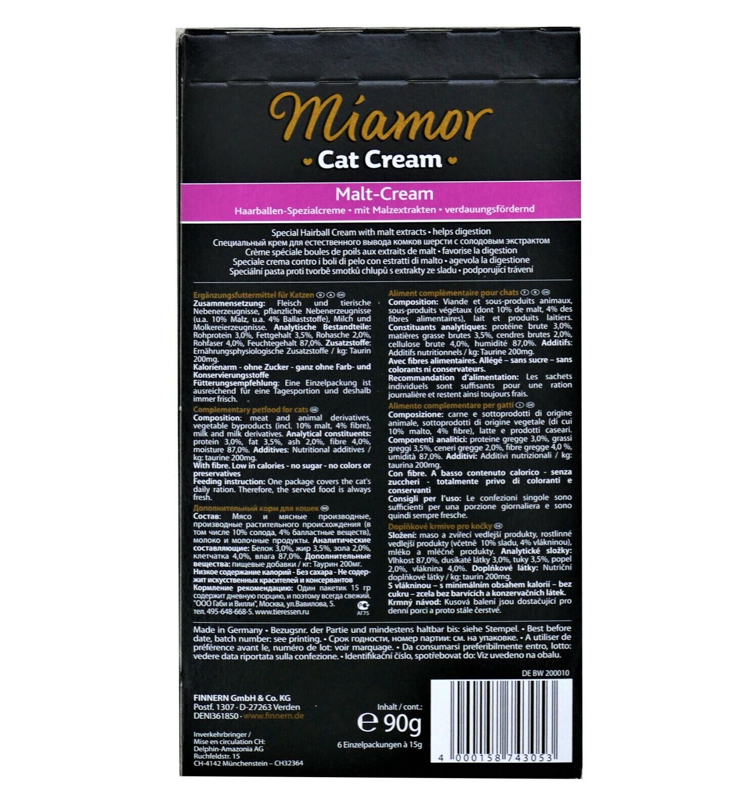 Miamor clearance malt cream