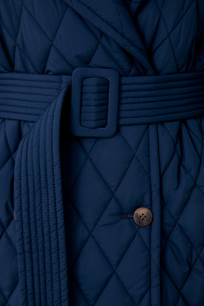 Пальто женское Finn Flare FAB110200 синее XL