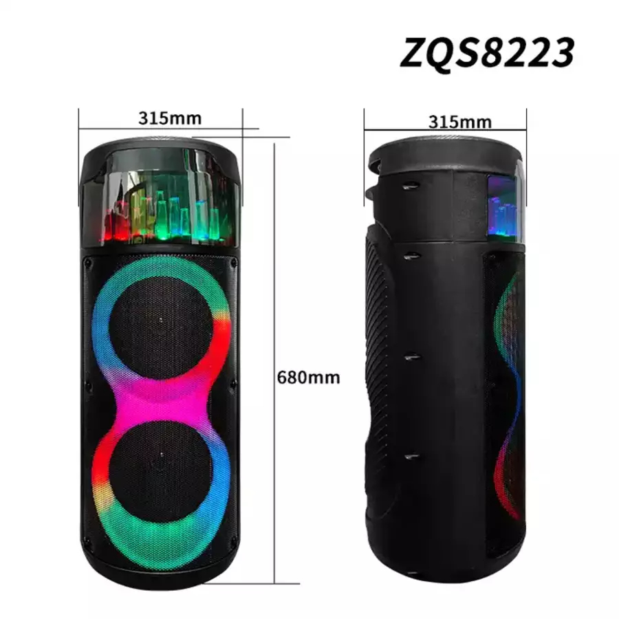 Портативная колонка PROgadget ZQS 8223 Black, купить в Москве, цены в  интернет-магазинах на Мегамаркет