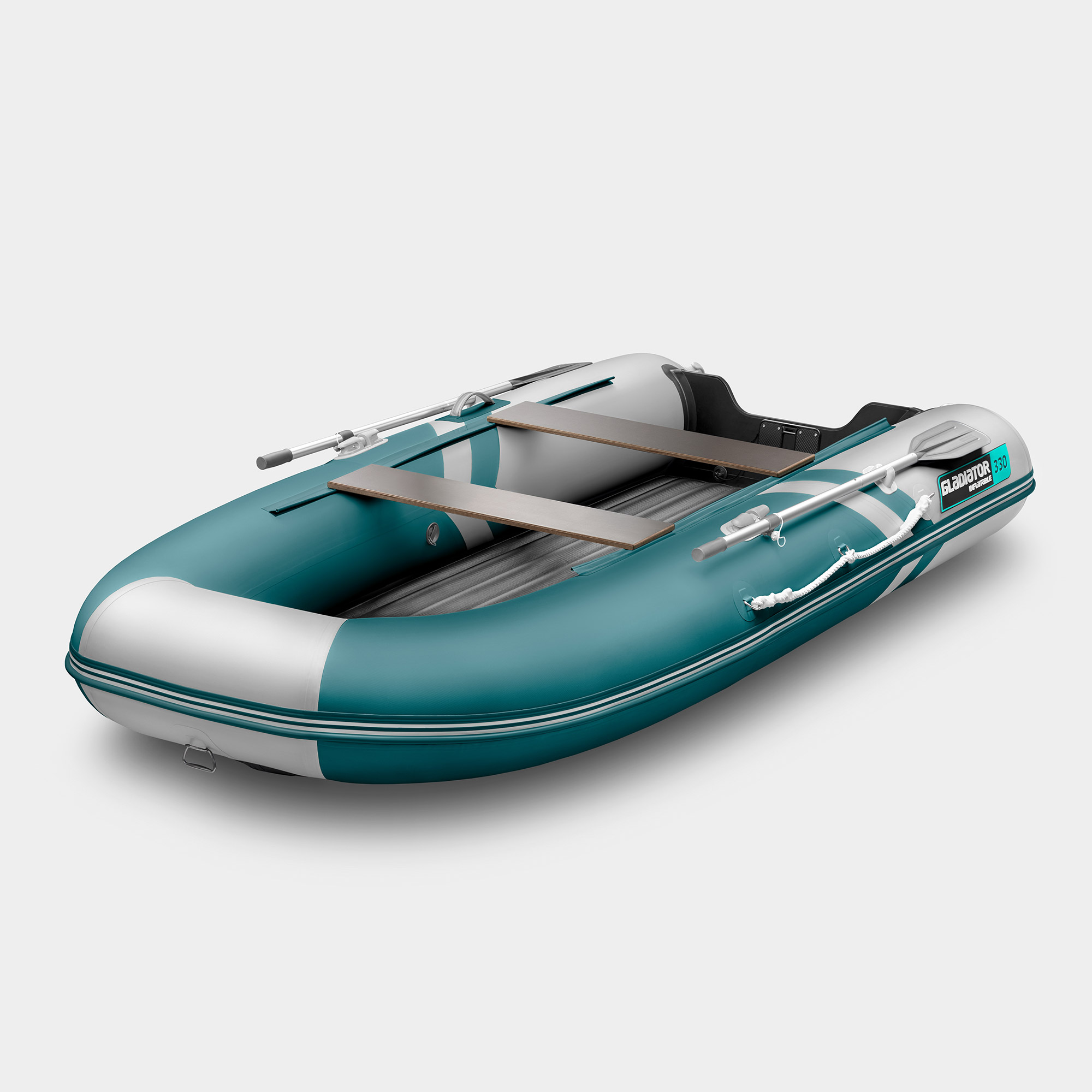 Надувная лодка GLADIATOR E330S морской зеленый-белый - купить в Москве, цены на Мегамаркет | 100061227413