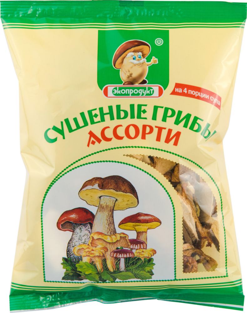 Грибы сухие ассорти 50г (Экопродукт)