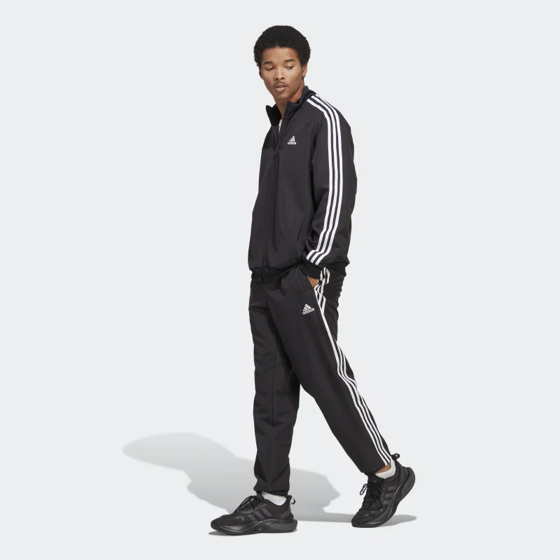 Костюм мужской Adidas 3-Stripes Woven Track Suit IC6750 черный L - купить в Москве, цены на Мегамаркет | 100060251405