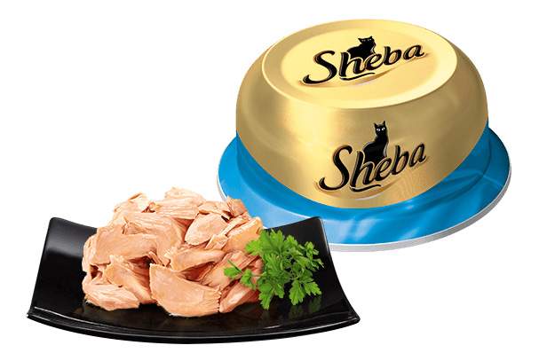 Влажный корм для кошек Sheba Classic сочный тунец в нежном соусе, 12 шт по 80г