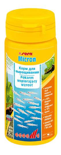 Корм для мальков Sera Micron, стартовый, порошок, 50 мл