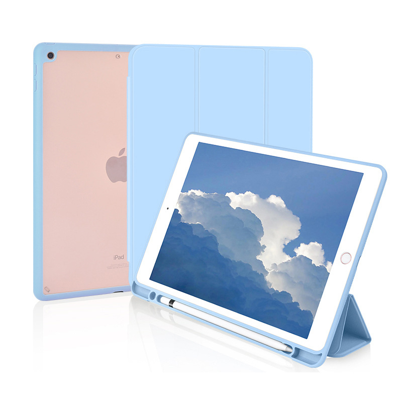 Чехол-подставка Crystal для Apple iPad 10.2" (iPad 7/iPad 8/iPad 9), голубой
