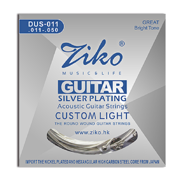 Комплект струн для акустической гитары Ziko DUS-011, серебро - купить вХижина песни, цена на Мегамаркет