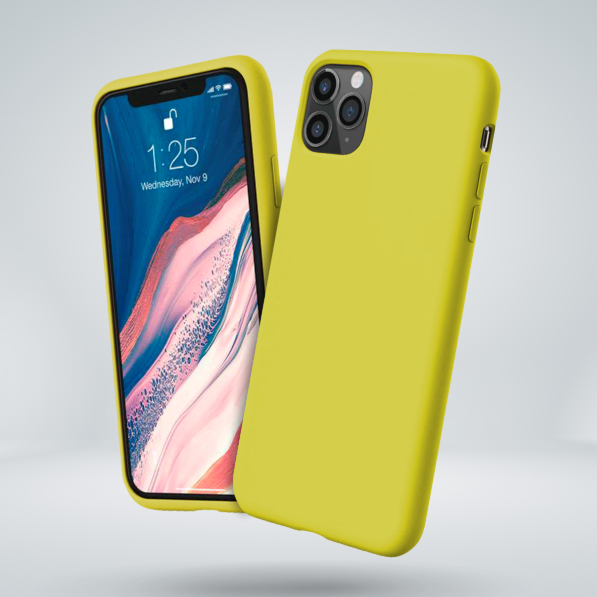 Чехол для iPhone 11 Pro, желтый,Lumobook LB-CS3-05, купить в Москве, цены в  интернет-магазинах на Мегамаркет