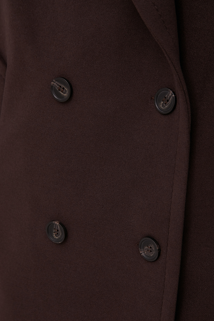 Пальто женское Finn Flare FAB11041 коричневое L