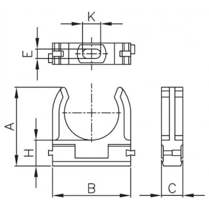 держатель с защёлкой cf20 iek. клипсы для труб размеры. клипса для полипропиленовых труб 32 чертёж. клипса для 25мм полипропилен. клипса для гофры 16 чертеж.
