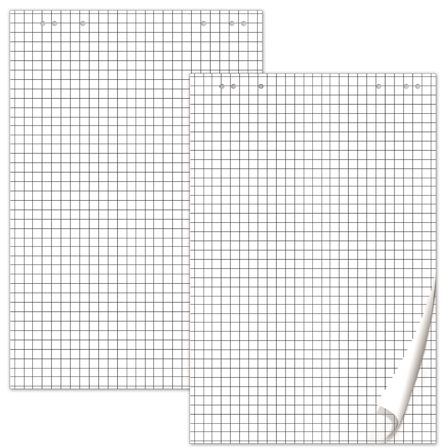 Блокноты для флипчарта Brauberg 20 листов, клетка, 67,5х98 см, 5 шт.