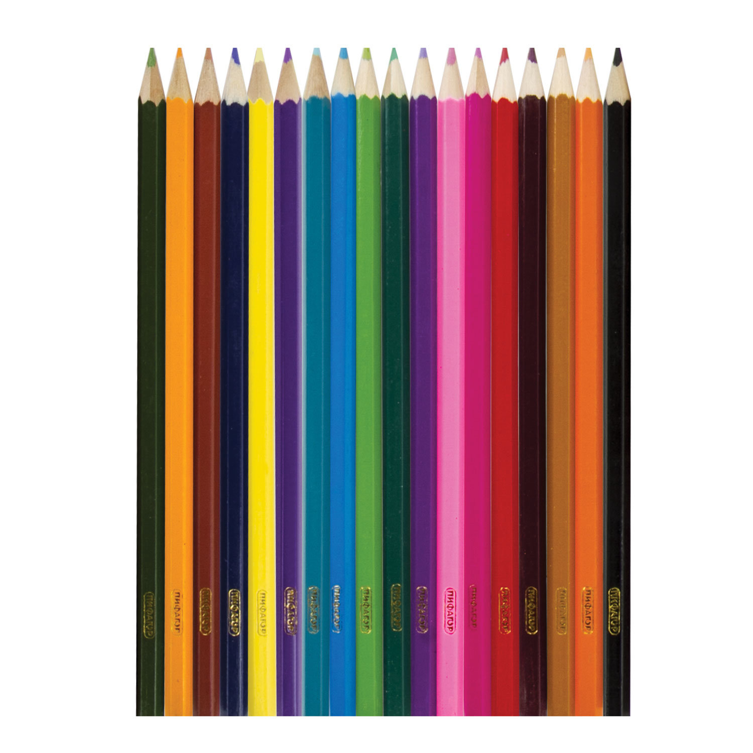 Карандаши цветные Пифагор Эники-Беники, 18 цветов