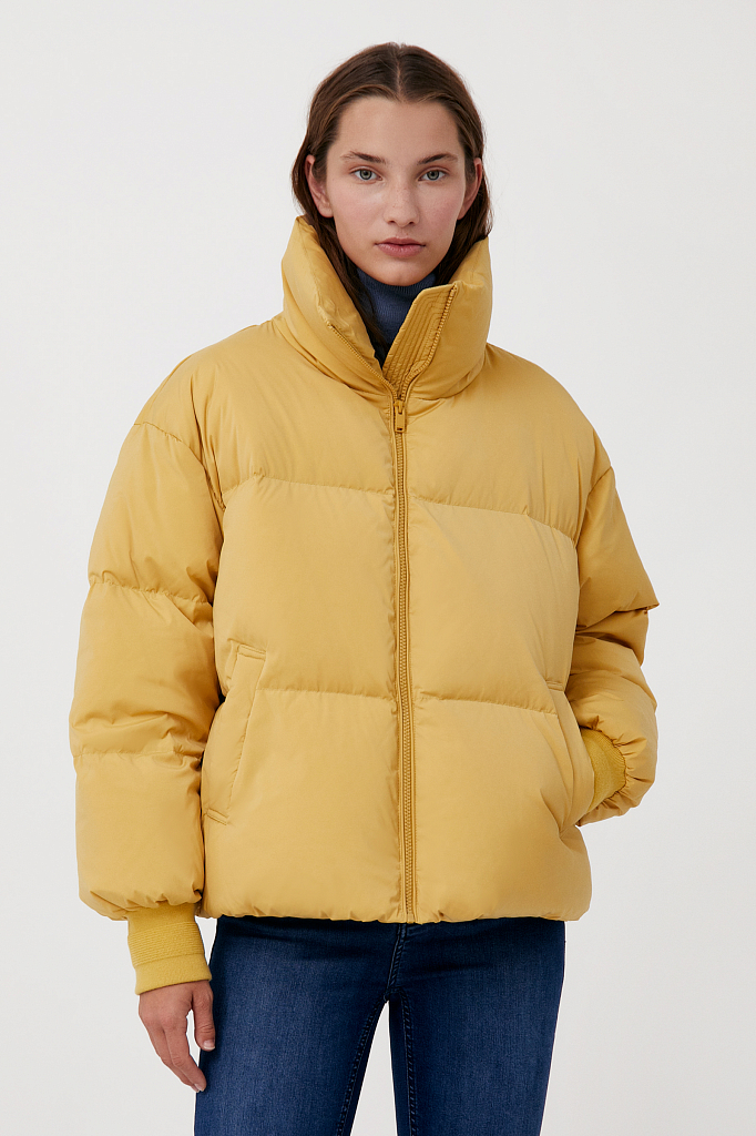 Куртка женская Finn Flare FAB110108 желтая M