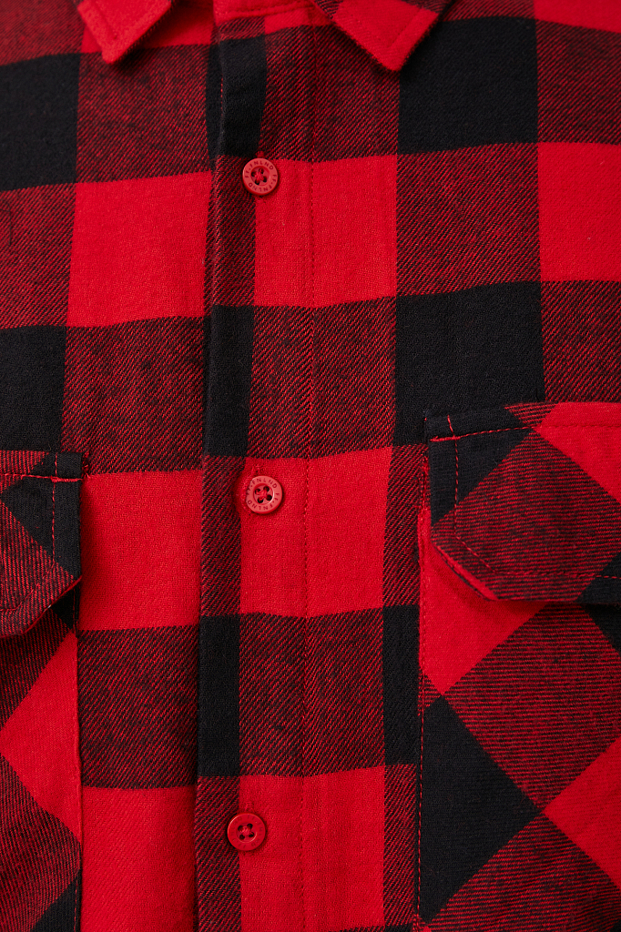Рубашка мужская Finn Flare FAB21057 красный 3XL