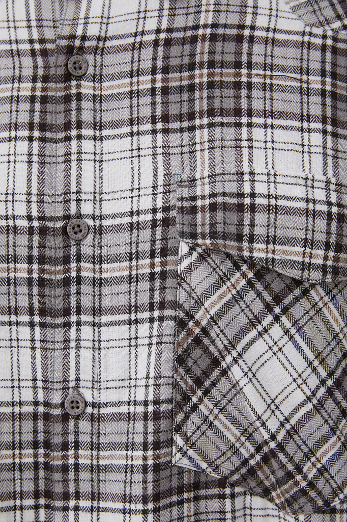 Рубашка мужская Finn Flare FAB21055 серый L
