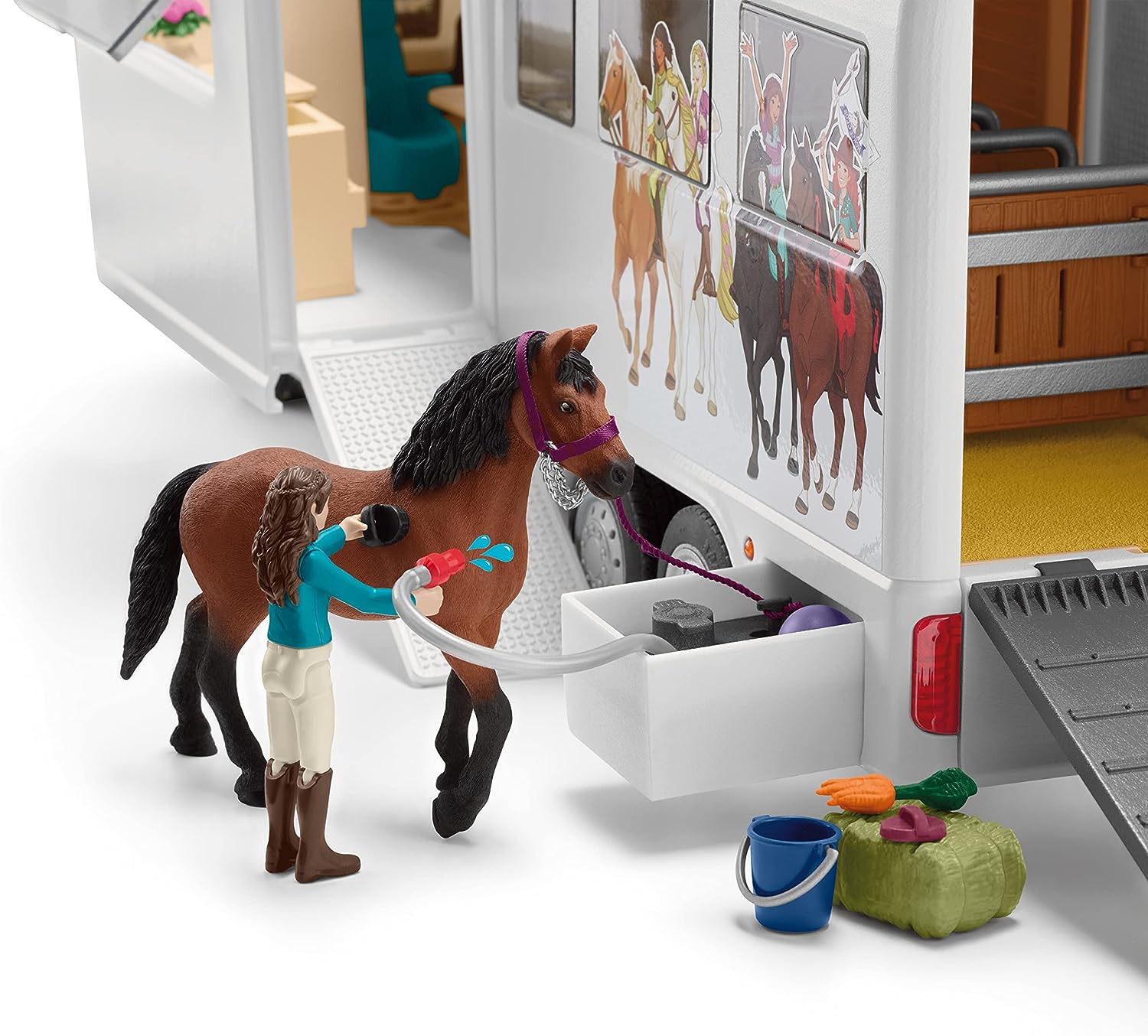 Купить игровой набор Конный дом на колесах Schleich Horse Club, Шляйх  42619, цены на Мегамаркет