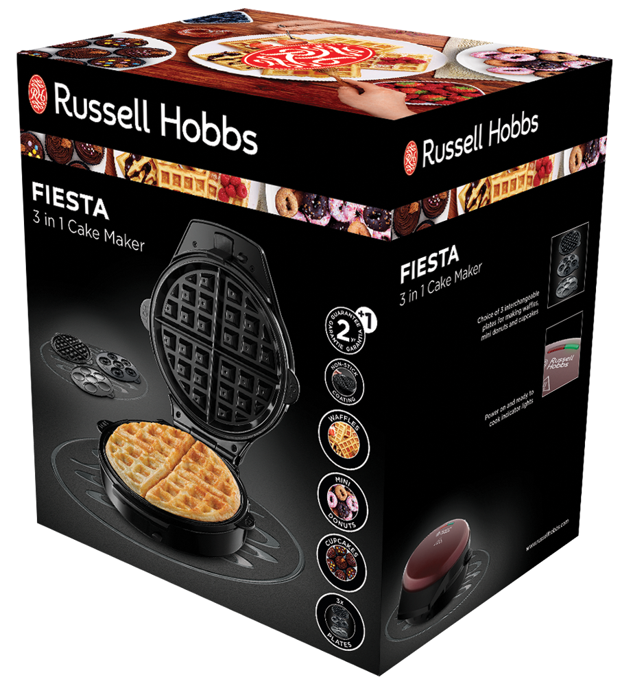 Электровафельница Russell Hobbs Fiesta 24620-56 Burgundy - отзывы  покупателей на маркетплейсе Мегамаркет | Артикул: 100023597906