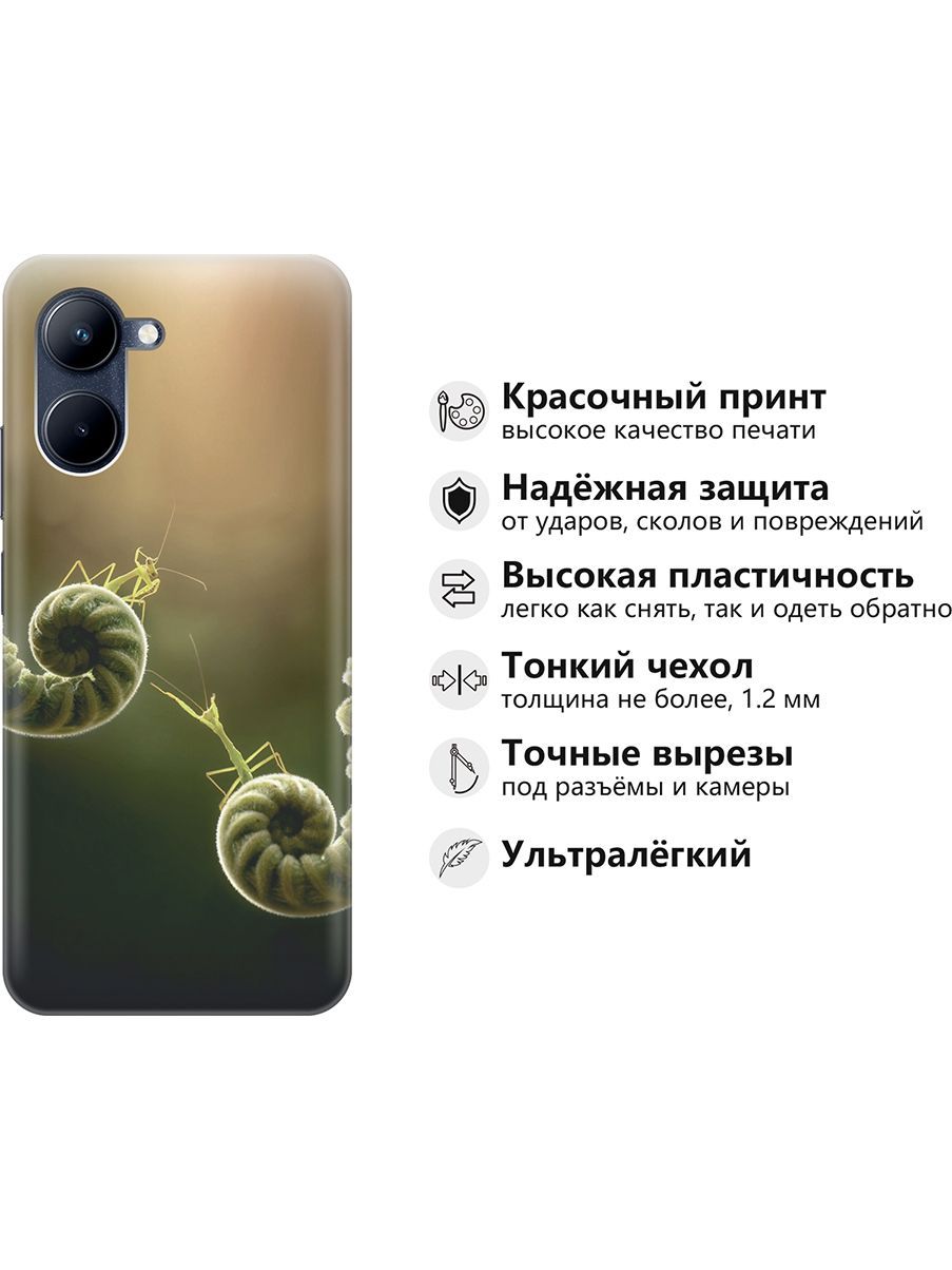 Силиконовый чехол на realme C33 с принтом 