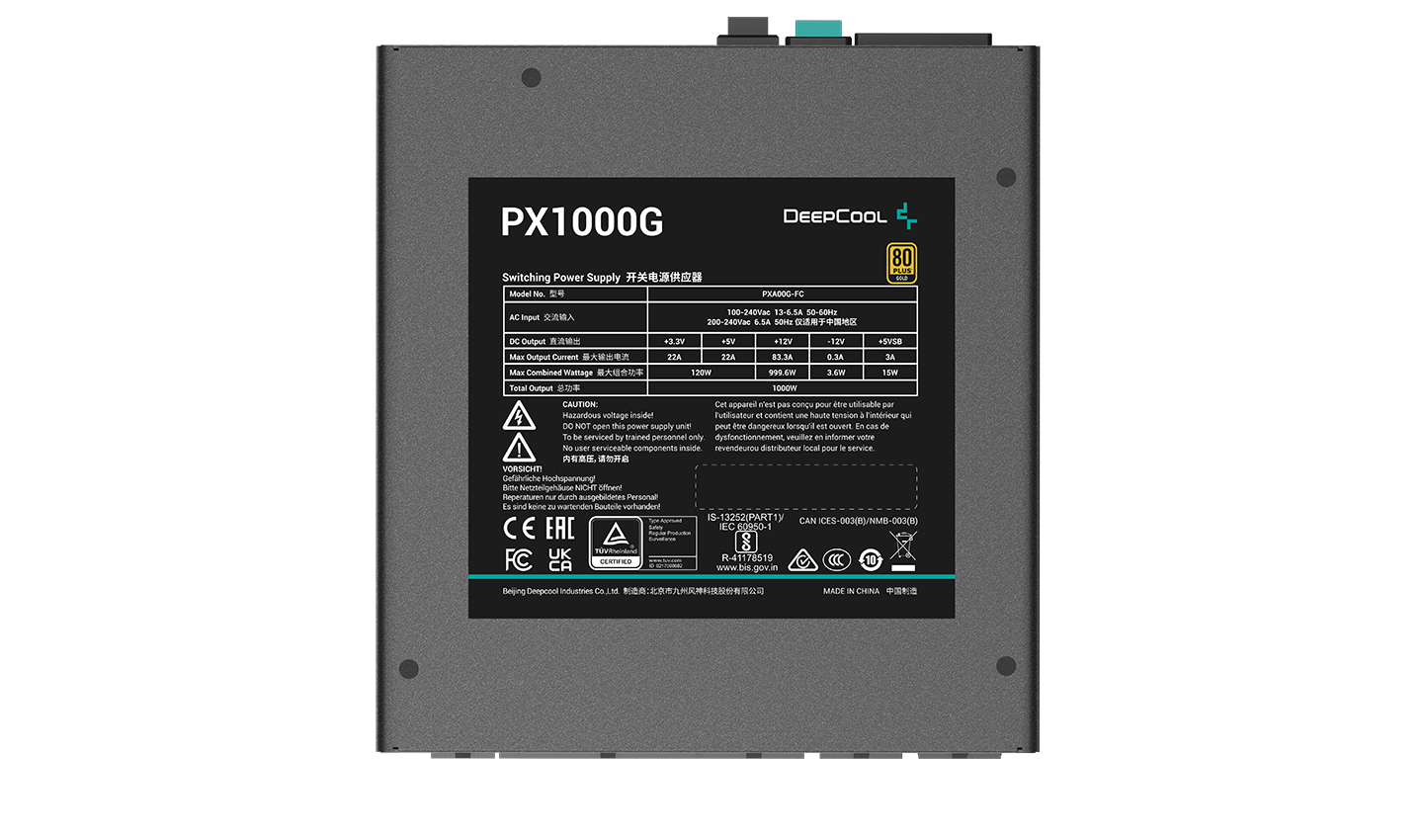 Блок питания DEEPCOOL PX1000G 1000W R-PXA00G-FC0B-EU - отзывы покупателей  на маркетплейсе Мегамаркет | Артикул: 600012054021