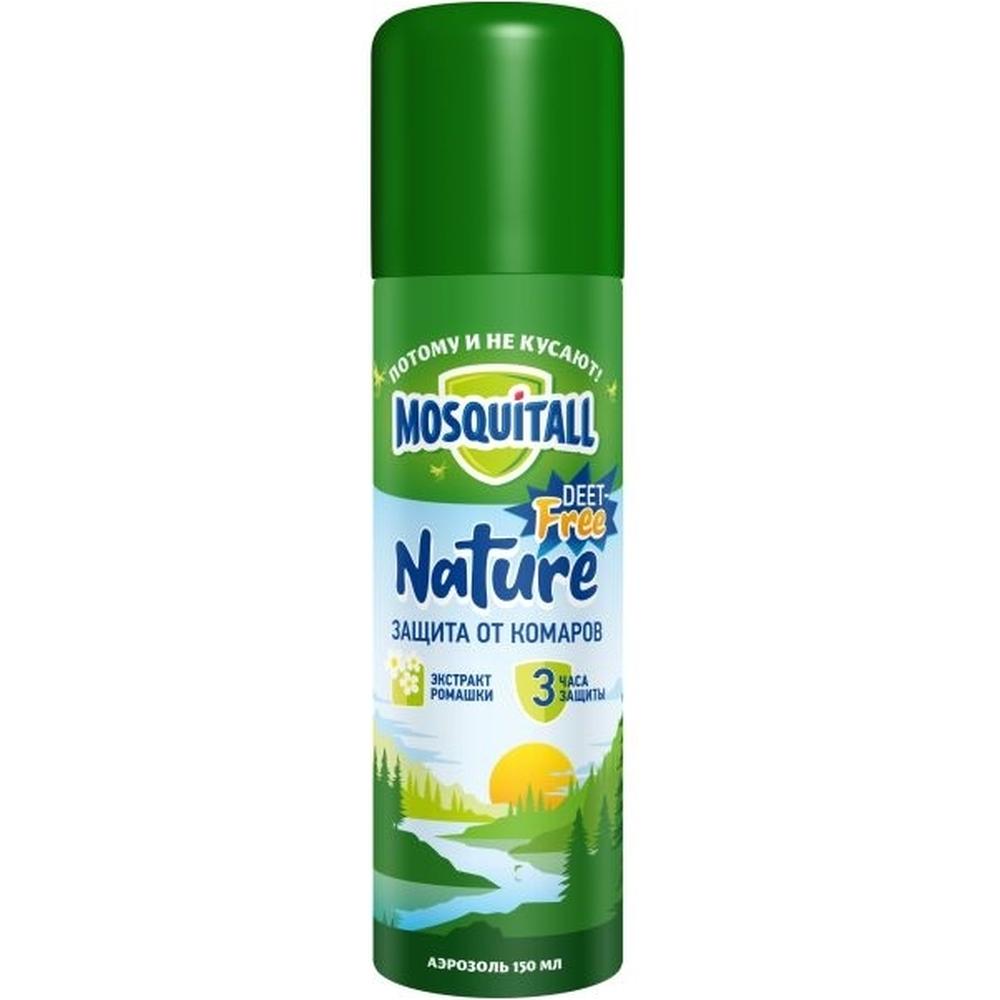 Аэрозоль от комаров Mosquitall Nature 4650056490605 150 мл - купить в Москве, цены на Мегамаркет | 600005561615