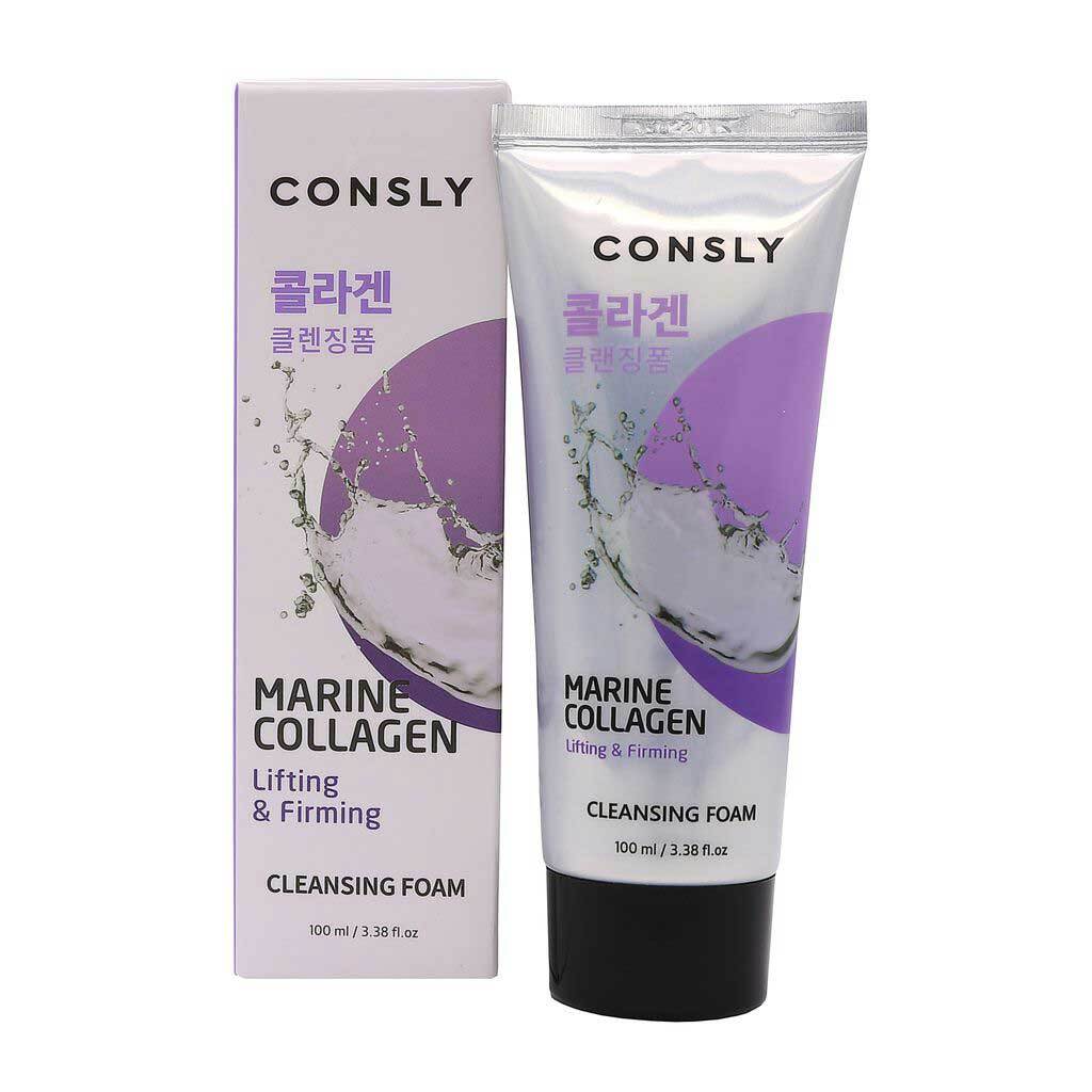 Consly умывание. CONSLY пенка для умывания. CONSLY Marine Collagen. Крем для лица CONSLY Collagen Lifting. CONSLY Marine Collagen Lifting creamy Cleansing Foam.