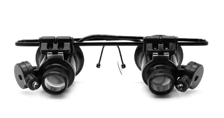 Лупа-очки Kromatech налобная бинокулярная 20x с подсветкой 2 LED MG9892A-II - купить в интернет-магазинах, цены на Мегамаркет | увеличительные стекла и лупы для слабовидящих 2524