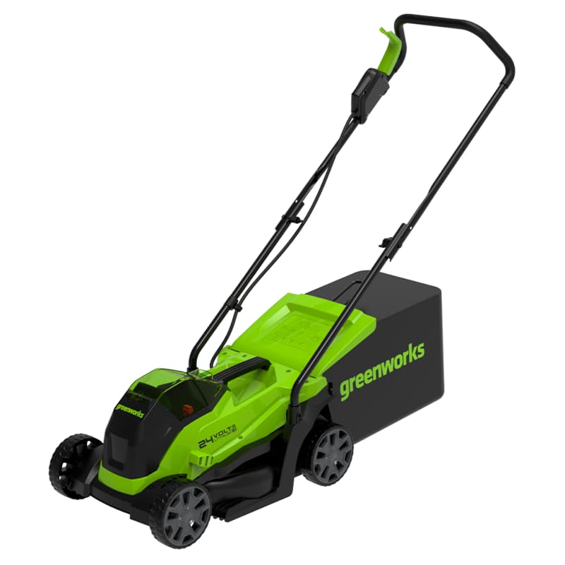 Газонокосилка Greenworks GD24LM33 24V, 24V, 33 см, бесщёточная, без АКБ и ЗУ, 2516107 - купить в Москве, цены на Мегамаркет | 100054492399