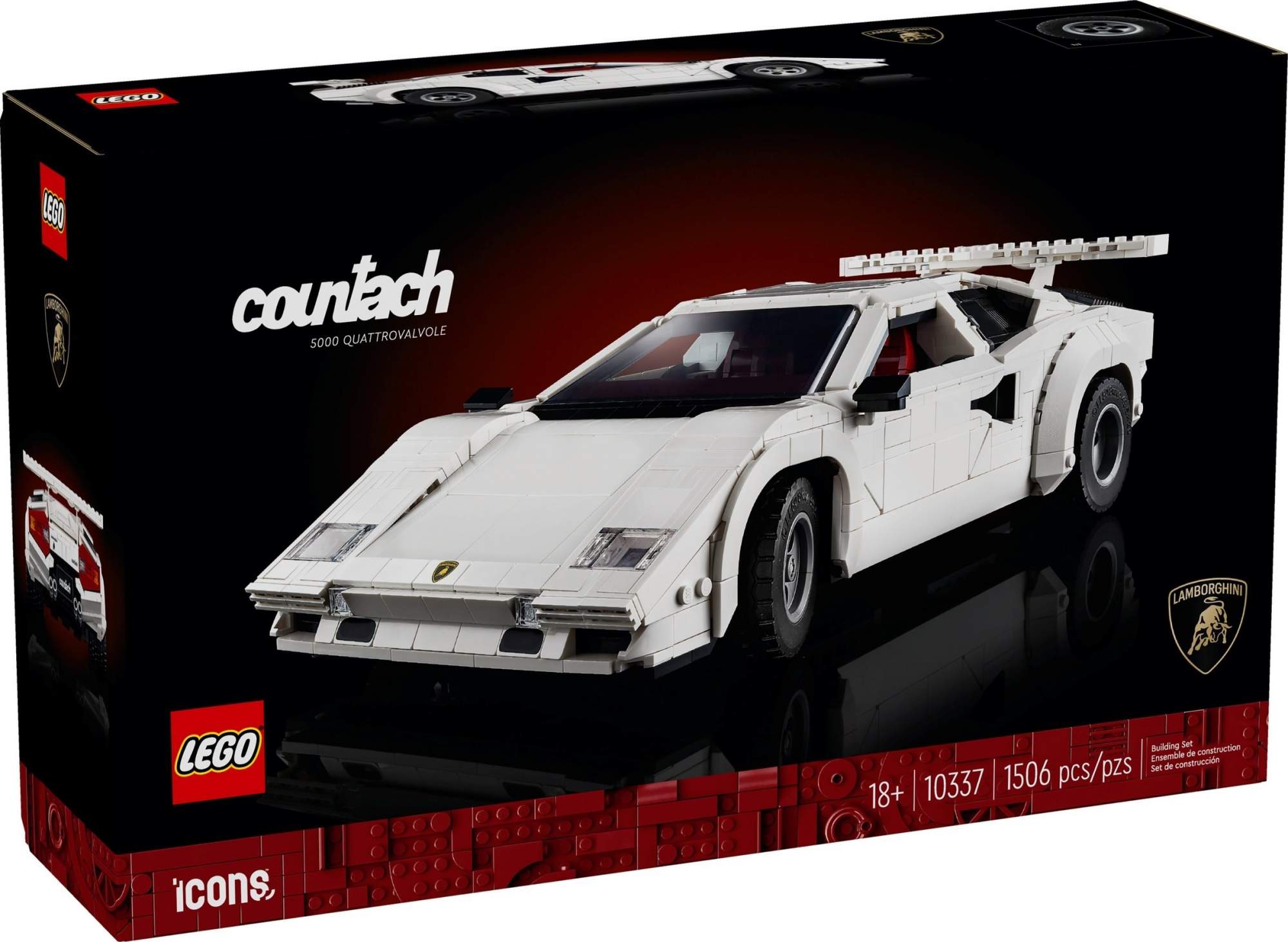 Конструктор LEGO ICONS 10337 Lamborghini Countach 5000 Quattrovalvole - купить в Playbrick, цена на Мегамаркет