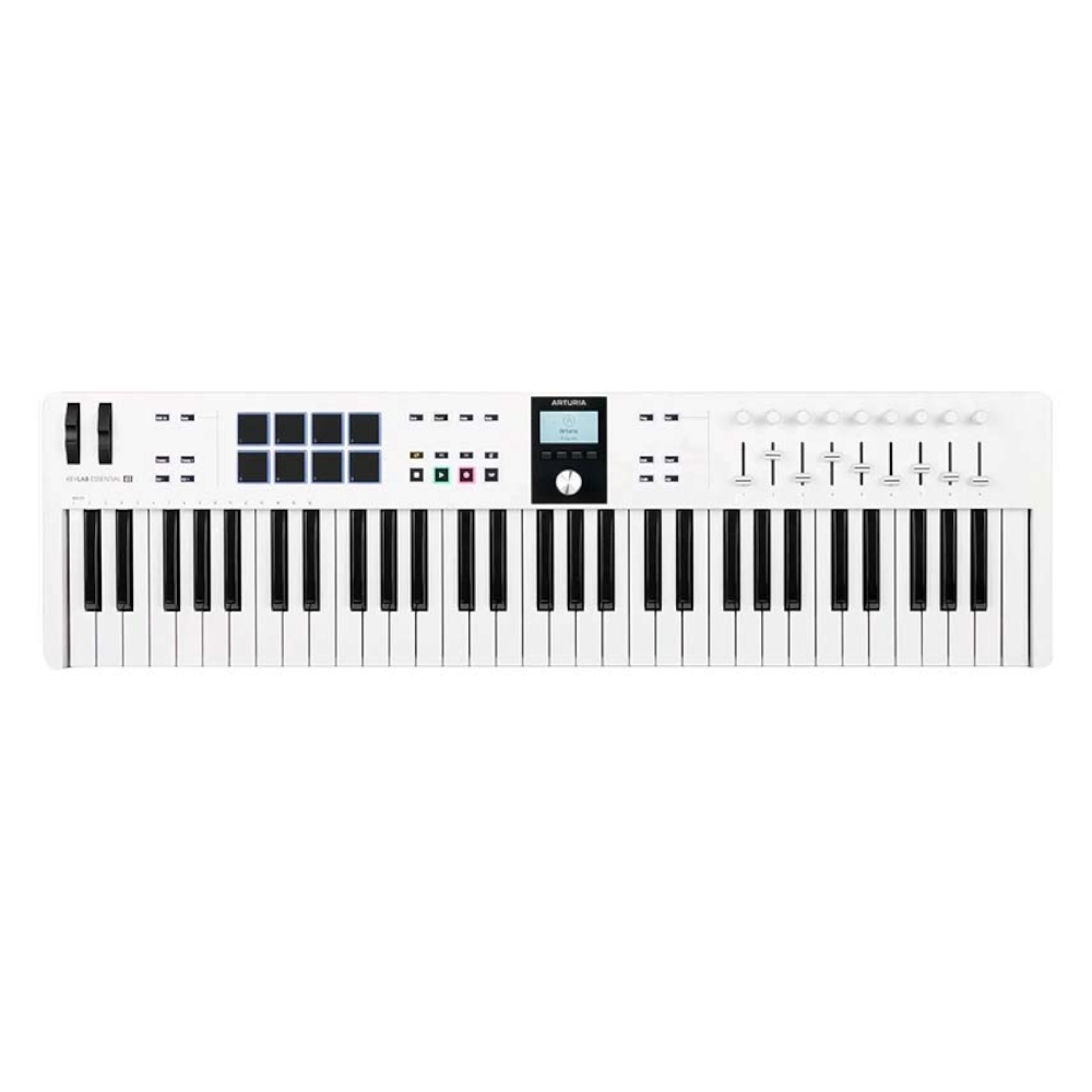 MIDI клавиатура Arturia KeyLab Essential 61 mk3 White - купить в Muzzdvor, цена на Мегамаркет