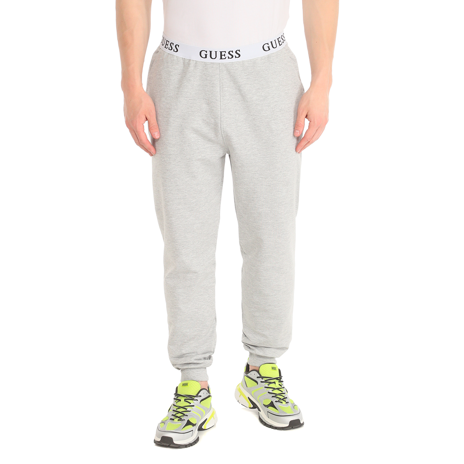 Брюки мужские Guess Jogger U3YB00KBS91 серые M – купить в Москве, цены в интернет-магазинах на Мегамаркет