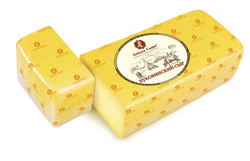 Сыр твердый Азбука сыра буковинский 45% +-1 кг