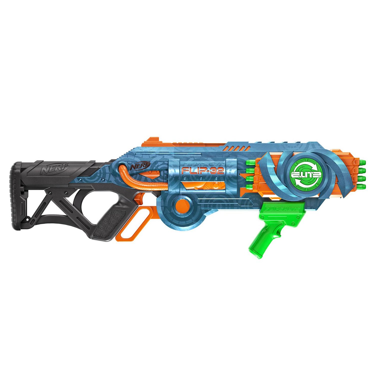 Купить бластер игрушечный Hasbro Nerf Элит 2.0 Флип 32 F2553, цены на  Мегамаркет