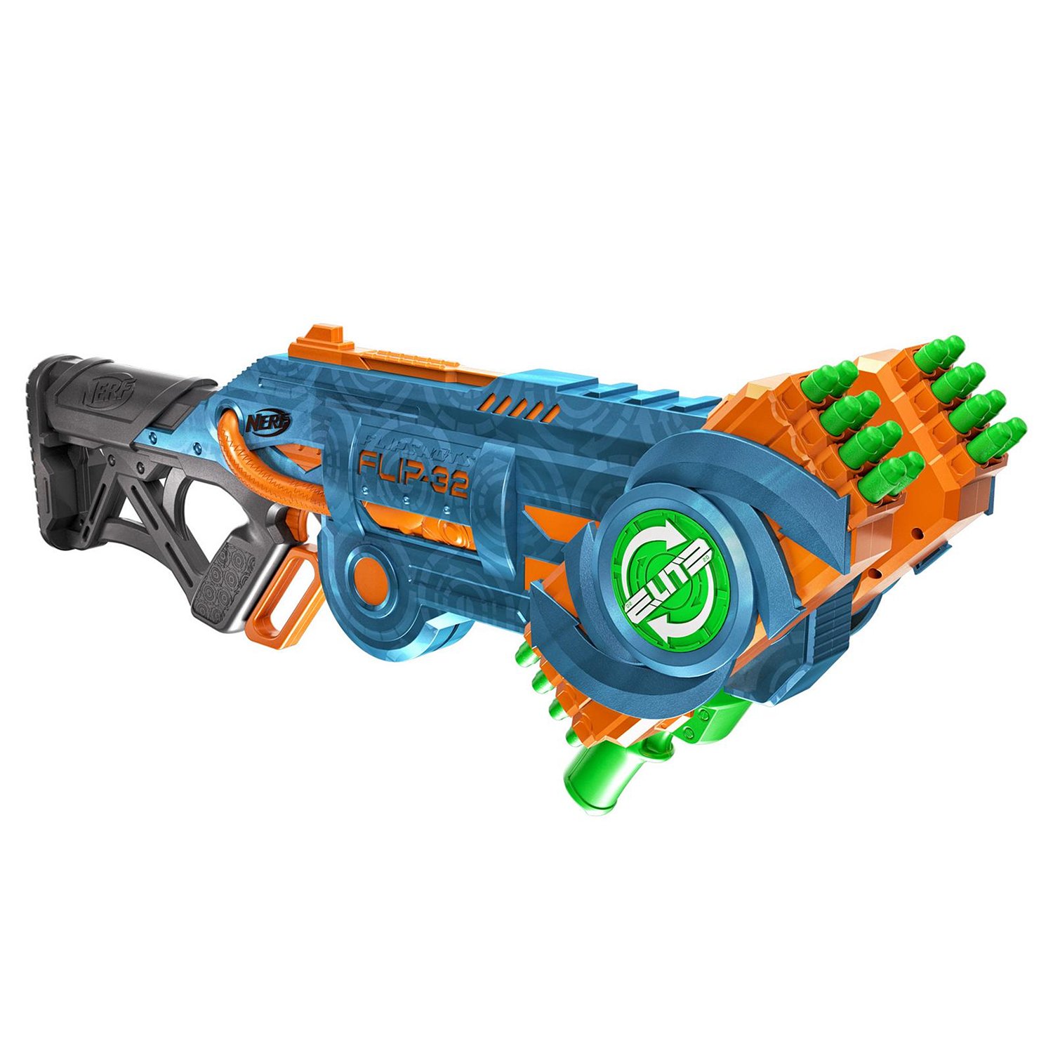 Купить бластер игрушечный Hasbro Nerf Элит 2.0 Флип 32 F2553, цены на  Мегамаркет